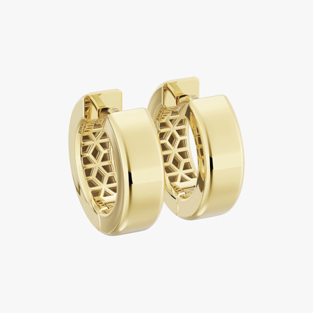 Lady Boss Medium Gold Earrings